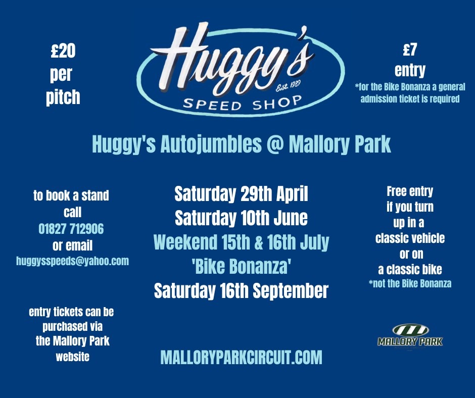 Huggy’s Autojumble Mallory Park Mallory Park Circuit
